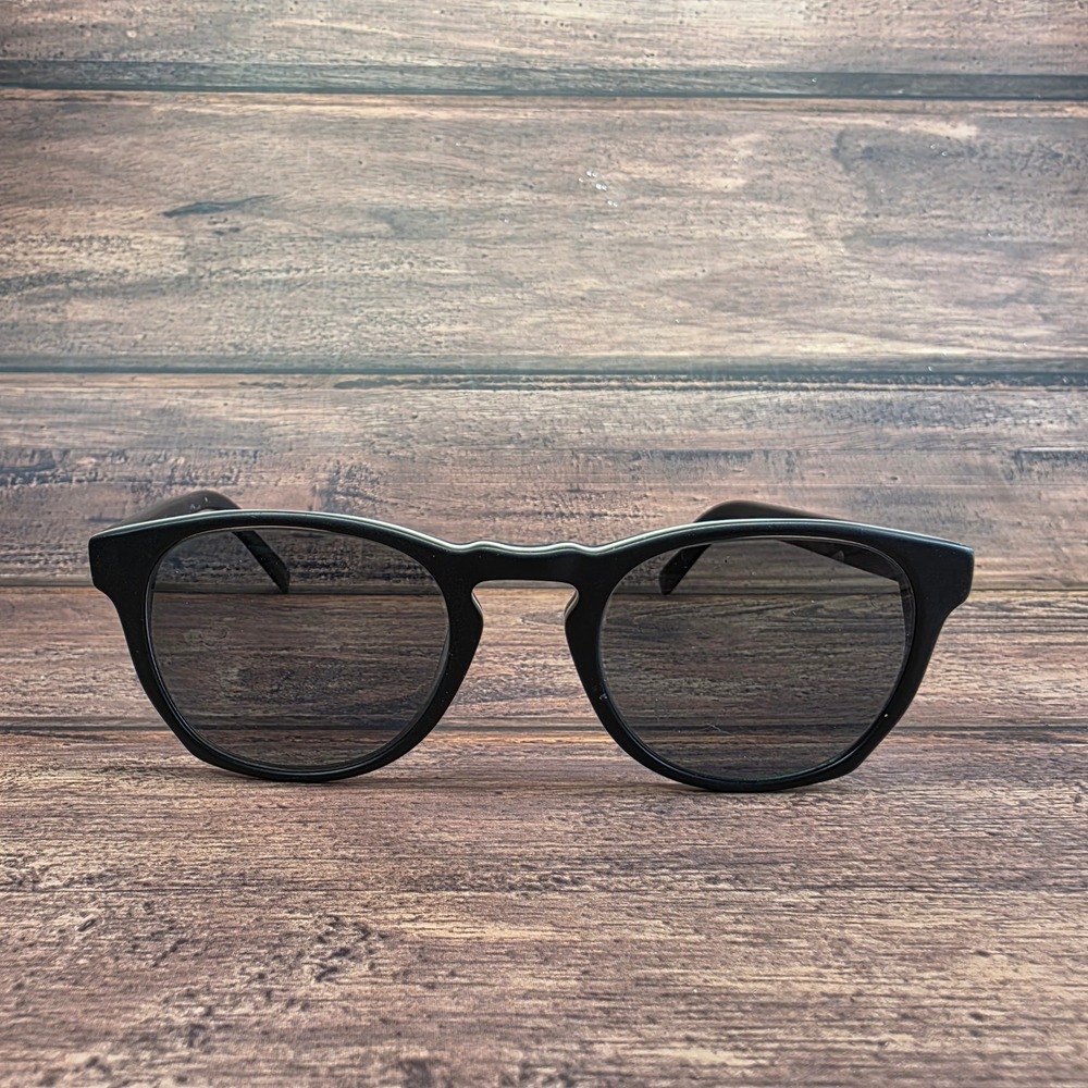 Warby Parker Topper M 103 Matte Black White Round Eyeglass  48-21-142